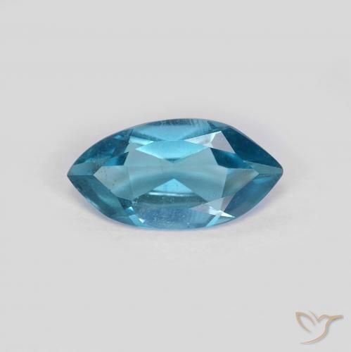 1.00ct Натуральный Лондон-Блю Топаз, Маркиза, Чистота VS