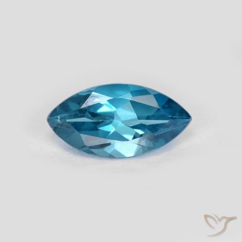 1.20ct Натуральный Лондон-Блю Топаз, Маркиза, Чистота VS