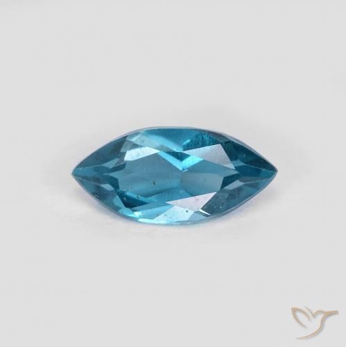 0.97ct Натуральный Лондон-Блю Топаз, Маркиза, Чистота VS