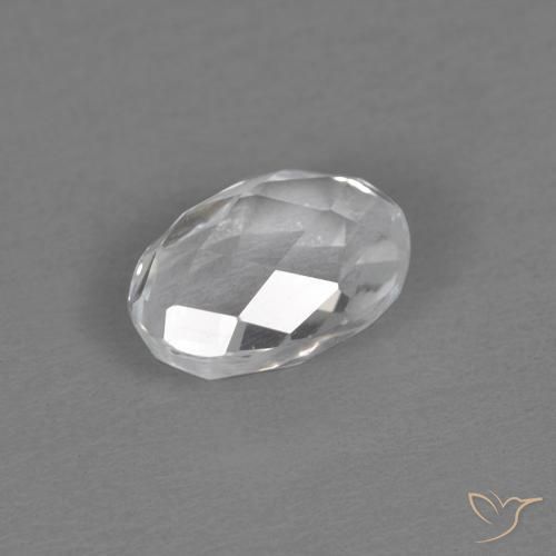 0.69ct Натуральный Белый Топаз, Овал, Чистота VVS