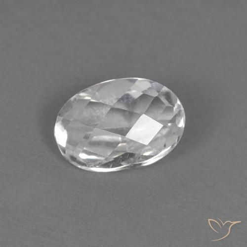 0.56 карата, натуральный Белый Топаз, Овал, Чистота VVS