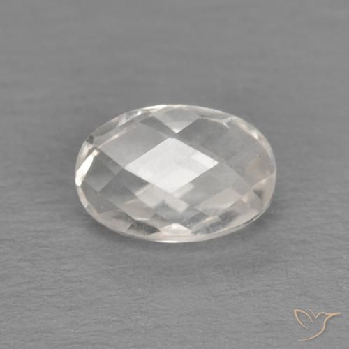 0.68ct Натуральный Теплый белый Топаз, Овал, Чистота VVS