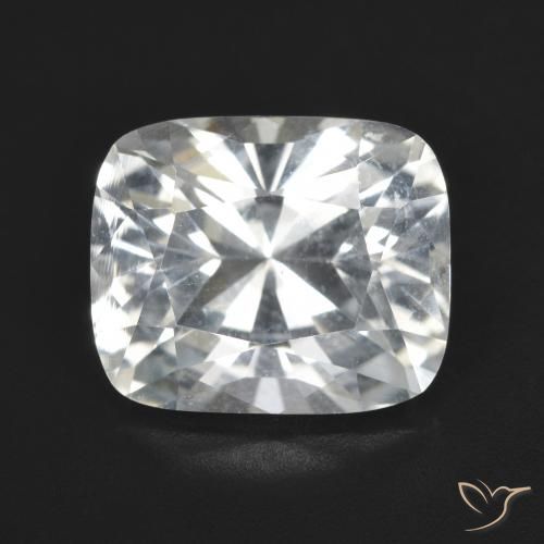 6.43ct Натуральный Теплый белый Топаз, Подушка, Чистота VVS