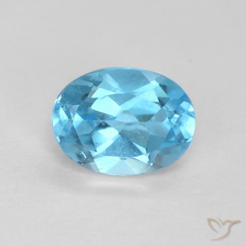 1.68ct Натуральный Свисс-Блю Топаз, Овал, Чистота VS