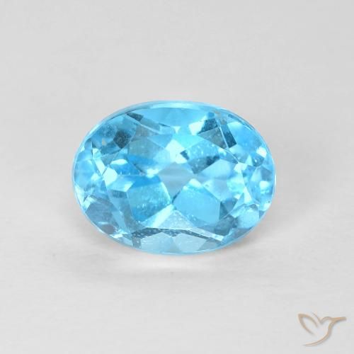 1.69ct Натуральный Свисс-Блю Топаз, Овал, Чистота VS