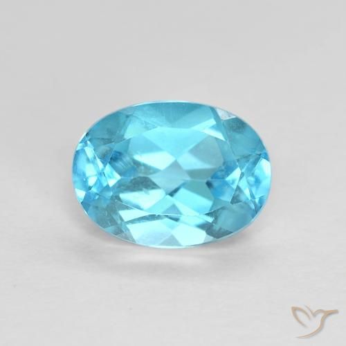 1.60ct Натуральный Свисс-Блю Топаз, Овал, Чистота VVS