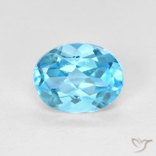 1.68ct Натуральный Свисс-Блю Топаз, Овал, Чистота VVS