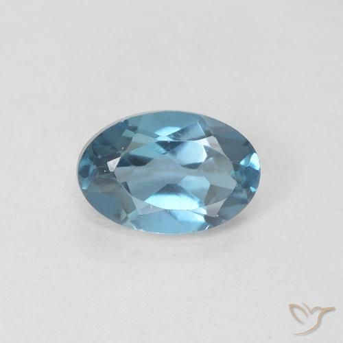 0.61ct Натуральный Лондон-Блю Топаз, Овал, VVS-VS
