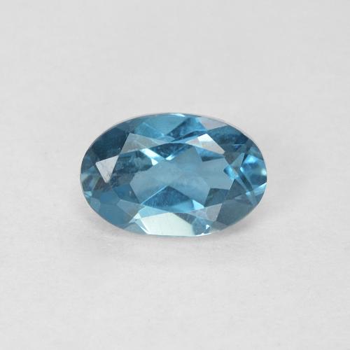 0.62ct Натуральный Лондон-Блю Топаз, Овал, VVS-VS