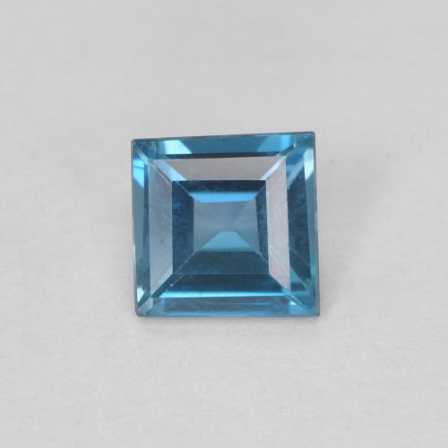 0.63ct Натуральный Лондон-Блю Топаз, Квадрат, VVS-VS