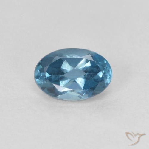 0.70ct Натуральный Лондон-Блю Топаз, Овал, Чистота VVS