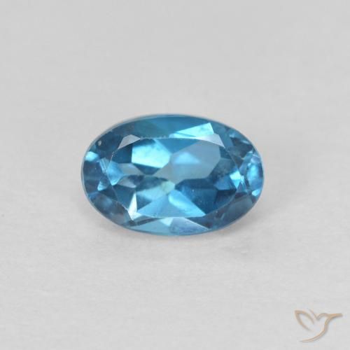 0.68ct Натуральный Лондон-Блю Топаз, Овал, Чистота VVS