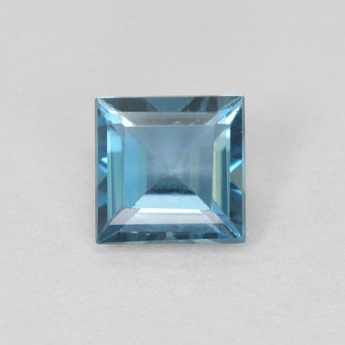 0.76ct Натуральный Лондон-Блю Топаз, Квадрат, VVS-VS
