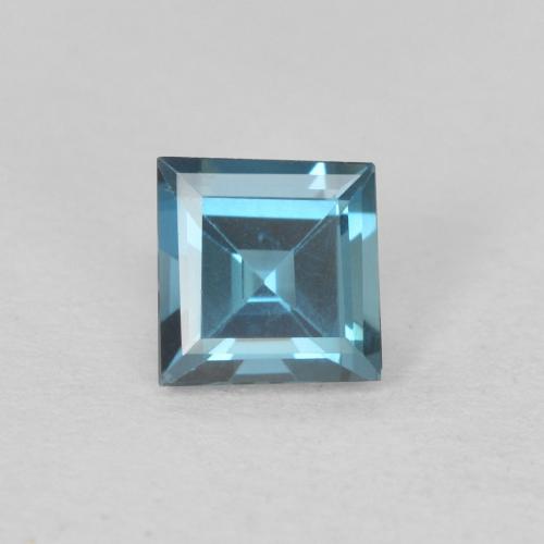 0.66ct Натуральный Лондон-Блю Топаз, Квадрат, VVS-VS