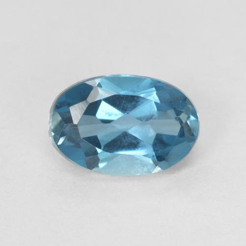 0.64ct Натуральный Лондон-Блю Топаз, Овал, Чистота VVS