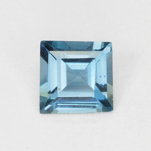 0.59ct Натуральный Лондон-Блю Топаз, Квадрат, VVS-VS