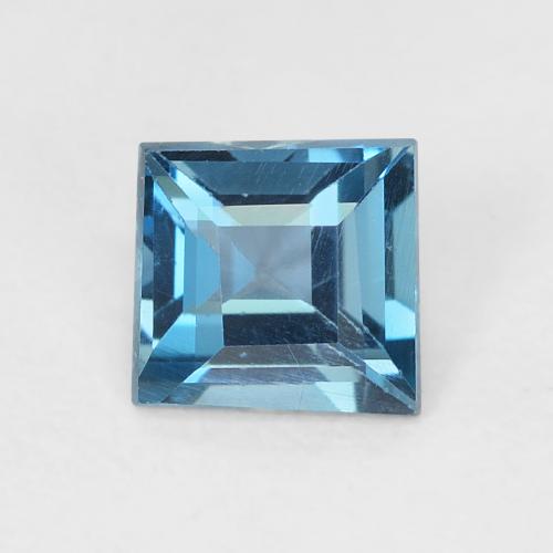 0.65ct Натуральный Лондон-Блю Топаз, Квадрат, Чистота VVS