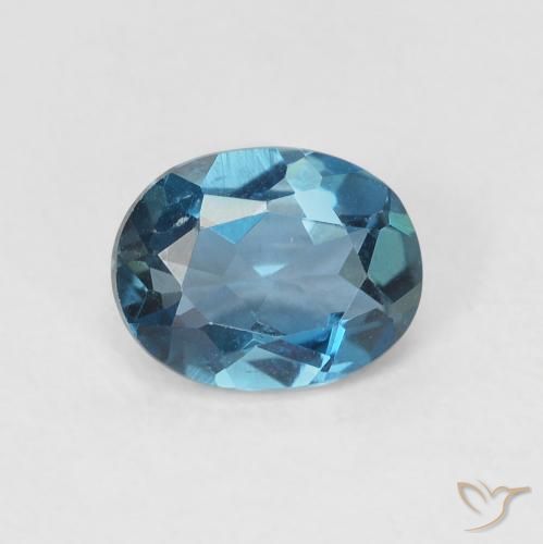 0.73ct Натуральный Лондон-Блю Топаз, Овал, Чистота VVS