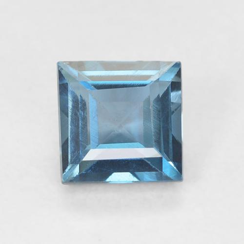0.82ct Натуральный Лондон-Блю Топаз, Квадрат, VVS-VS