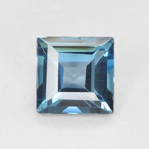 0.77ct Натуральный Лондон-Блю Топаз, Квадрат, VVS-VS