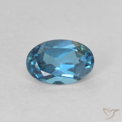 0.61ct Натуральный Лондон-Блю Топаз, Овал, VVS-VS