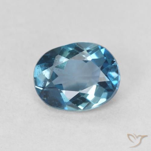 0.81ct Натуральный Лондон-Блю Топаз, Овал, Чистота VS