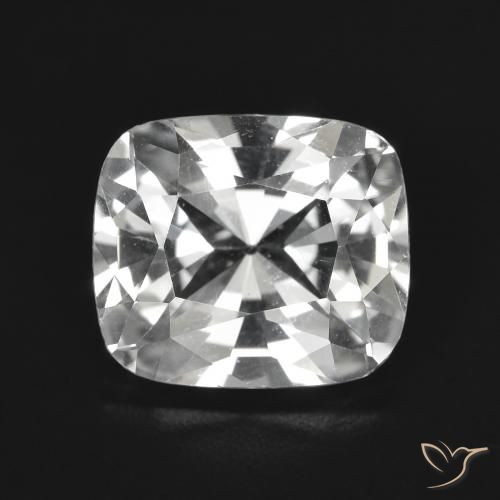 3.81ct Натуральный Ясно Белый Топаз, Подушка, VVS-VS