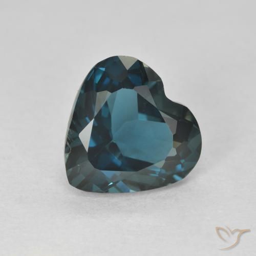 3.79ct Натуральный Лондон-Блю Топаз, Сердце, Чистота VVS
