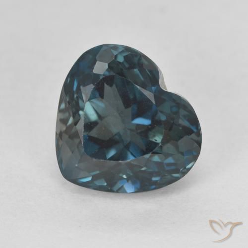 4.36ct Натуральный Лондон-Блю Топаз, Сердце, VVS-VS