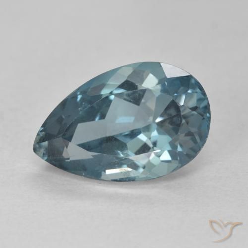 4.59ct Натуральный Лондон-Блю Топаз, Форма груши, VVS-VS