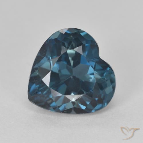3.77ct Натуральный Лондон-Блю Топаз, Сердце, VVS-VS