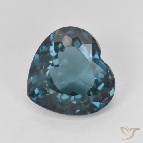 4.69ct Натуральный Лондон-Блю Топаз, Сердце, Чистота VVS