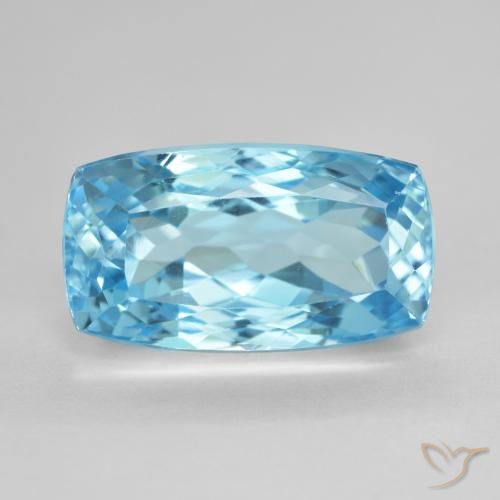 14.65ct Натуральный Свисс-Блю Топаз, Подушка, Чистота VVS