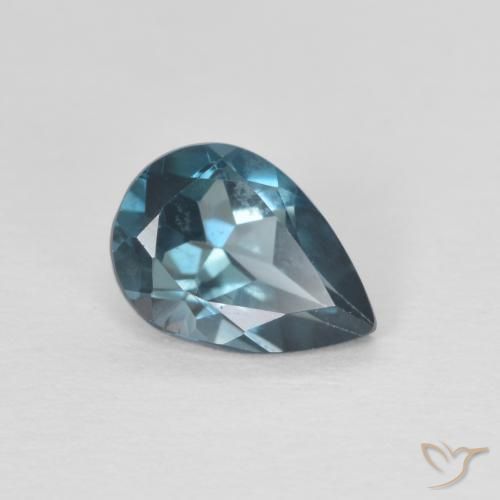 0.83ct Натуральный Лондон-Блю Топаз, Форма груши, Чистота VVS