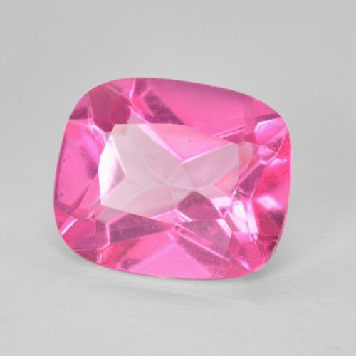 6.41 карата, натуральный Medium Dark-Pink Топаз, Подушка, Чистота VVS