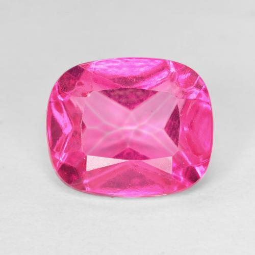 6.22ct Натуральный Темно-пурпурный Топаз, Подушка, VVS-VS