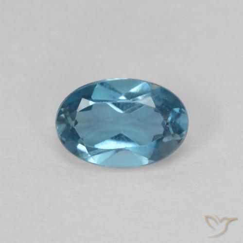 0.67ct Натуральный Лондон-Блю Топаз, Овал, Чистота VVS