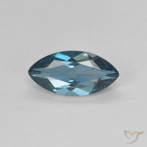 0.72ct Натуральный Лондон-Блю Топаз, Маркиза, Чистота VVS