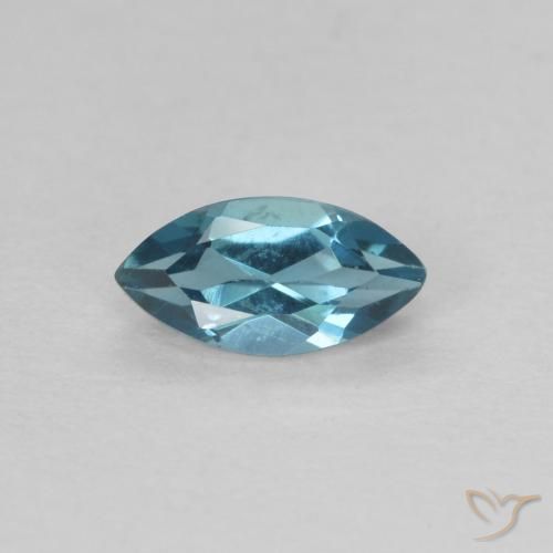 0.47ct Натуральный Лондон-Блю Топаз, Маркиза, Чистота VVS