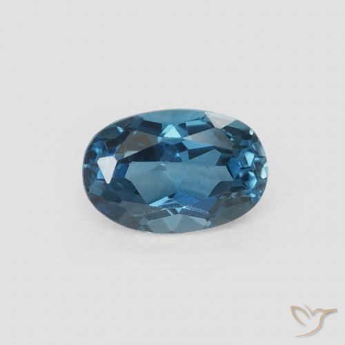 0.61ct Натуральный Лондон-Блю Топаз, Овал, VVS-VS