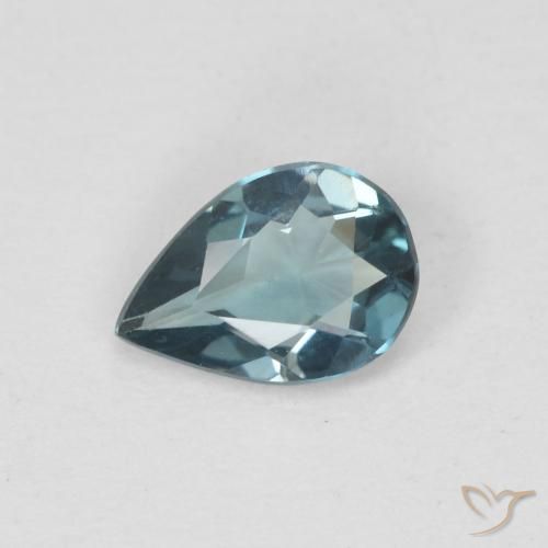 0.53ct Натуральный Лондон-Блю Топаз, Форма груши, VVS-VS