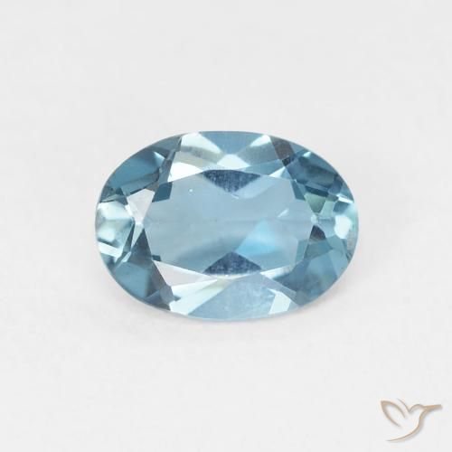0.89ct Натуральный Лондон-Блю Топаз, Овал, Чистота VVS