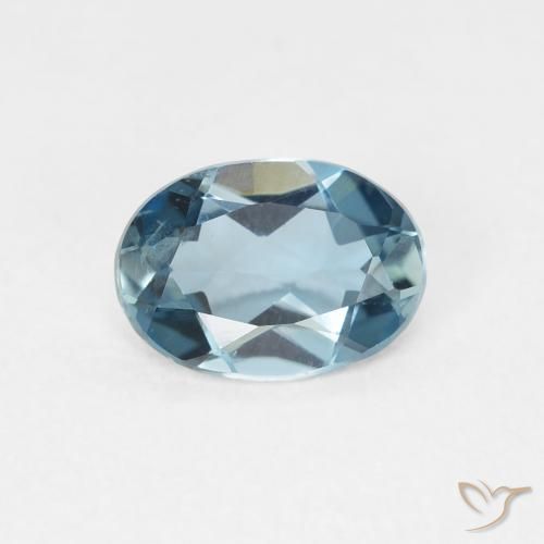 0.78ct Натуральный Лондон-Блю Топаз, Овал, Чистота VVS