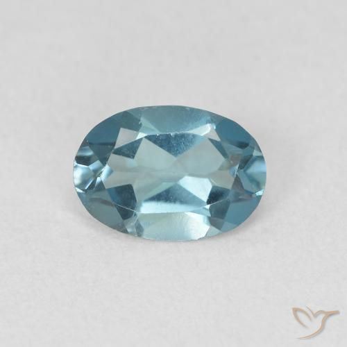0.91ct Натуральный Лондон-Блю Топаз, Овал, Чистота VVS