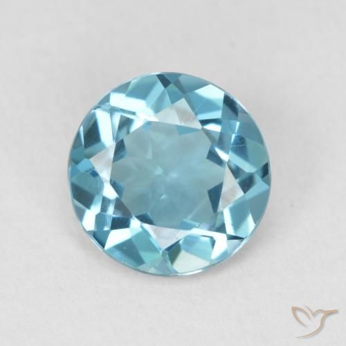 1.91ct Натуральный Лондон-Блю Топаз, Круглый, Чистота VVS