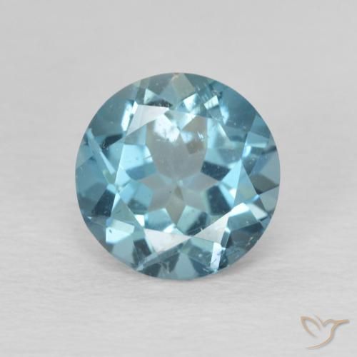 2.33ct Натуральный Лондон-Блю Топаз, Круглый, Чистота VS