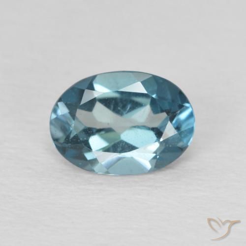 1.00ct Натуральный Лондон-Блю Топаз, Овал, Чистота VS