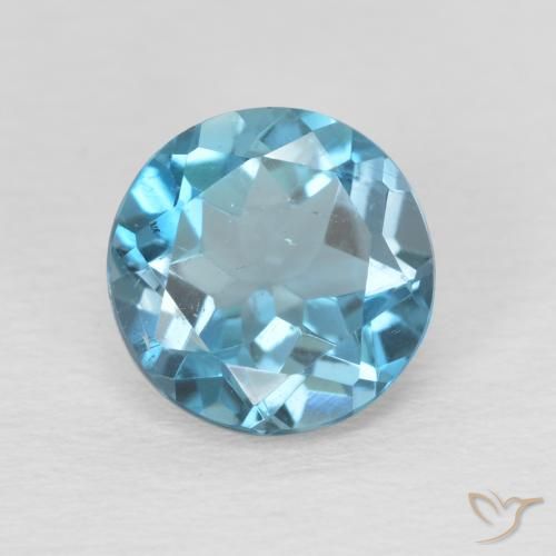 2.30ct Натуральный Лондон-Блю Топаз, Круглый, Чистота VS
