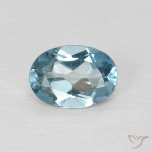 0.89ct Натуральный Лондон-Блю Топаз, Овал, Чистота VVS