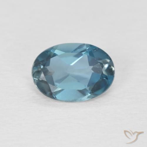 0.88ct Натуральный Лондон-Блю Топаз, Овал, Чистота VVS